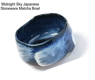 Midnight Sky Japanese Stoneware Matcha Bowl