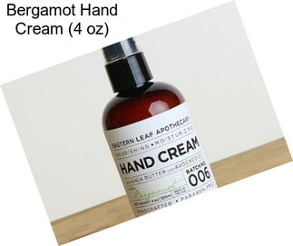 Bergamot Hand Cream (4 oz)