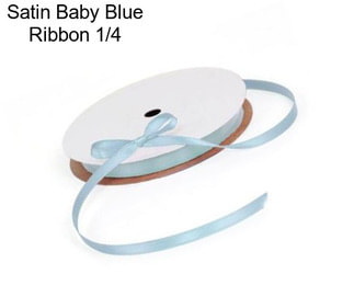 Satin Baby Blue Ribbon 1/4\