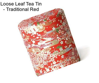 Loose Leaf Tea Tin - Traditional Red