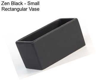 Zen Black - Small Rectangular Vase