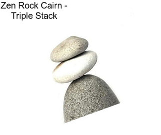 Zen Rock Cairn - Triple Stack