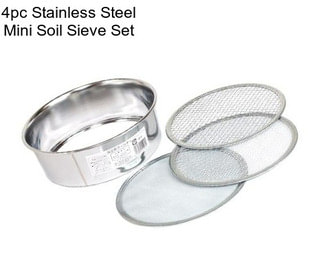 4pc Stainless Steel Mini Soil Sieve Set
