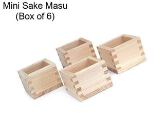 Mini Sake Masu (Box of 6)