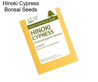 Hinoki Cypress Bonsai Seeds