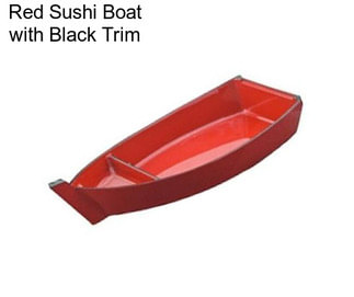 Red Sushi Boat with Black Trim