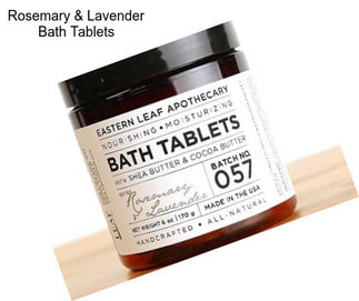 Rosemary & Lavender Bath Tablets