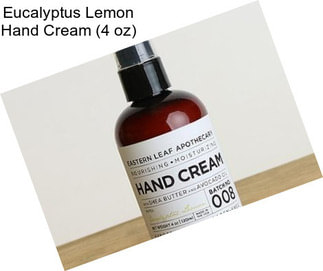Eucalyptus Lemon Hand Cream (4 oz)