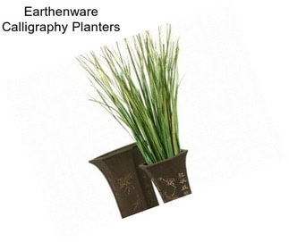 Earthenware Calligraphy Planters