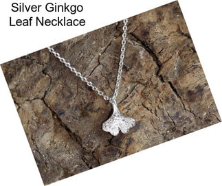 Silver Ginkgo Leaf Necklace