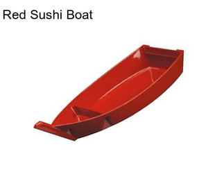 Red Sushi Boat