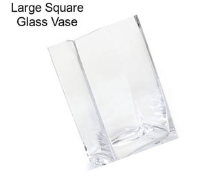 Large Square Glass Vase