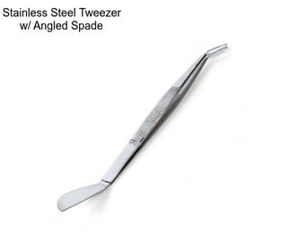 Stainless Steel Tweezer w/ Angled Spade