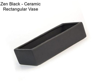 Zen Black - Ceramic Rectangular Vase