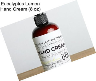 Eucalyptus Lemon Hand Cream (8 oz)