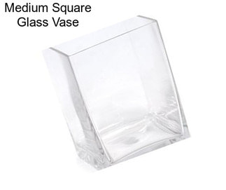 Medium Square Glass Vase