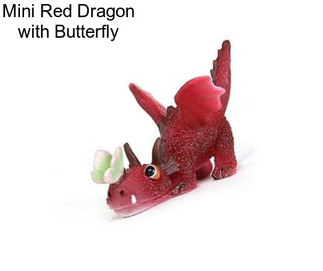 Mini Red Dragon with Butterfly