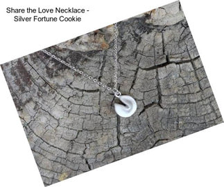 Share the Love Necklace - Silver Fortune Cookie