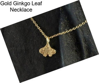 Gold Ginkgo Leaf Necklace