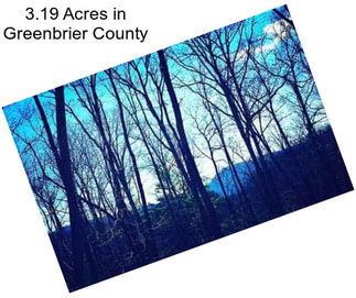 3.19 Acres in Greenbrier County