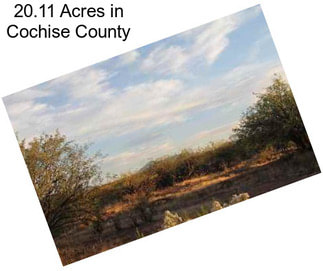 20.11 Acres in Cochise County