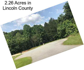 2.26 Acres in Lincoln County