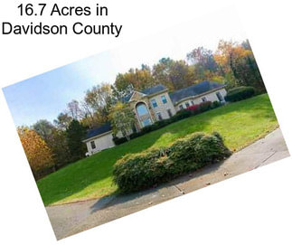 16.7 Acres in Davidson County