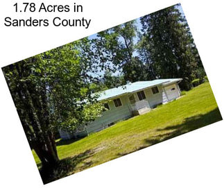1.78 Acres in Sanders County
