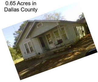 0.65 Acres in Dallas County