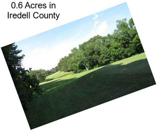 0.6 Acres in Iredell County