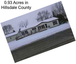 0.93 Acres in Hillsdale County