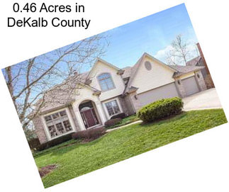 0.46 Acres in DeKalb County