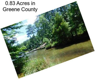 0.83 Acres in Greene County