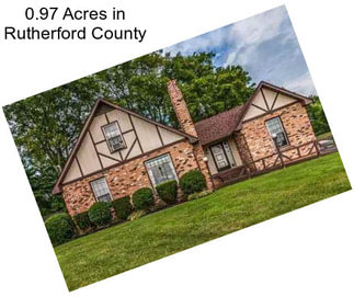 0.97 Acres in Rutherford County