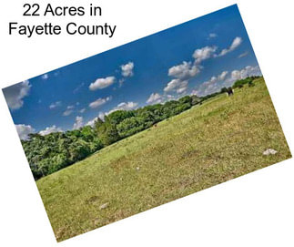 22 Acres in Fayette County