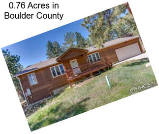 0.76 Acres in Boulder County