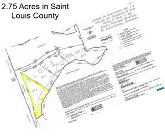 2.75 Acres in Saint Louis County