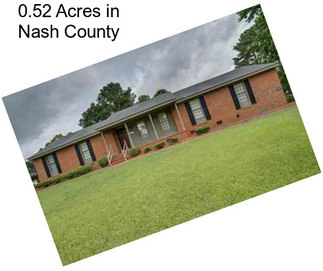 0.52 Acres in Nash County