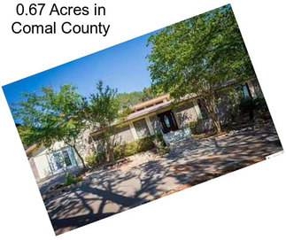 0.67 Acres in Comal County