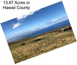 13.67 Acres in Hawaii County