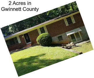 2 Acres in Gwinnett County