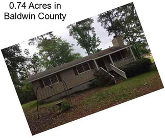 0.74 Acres in Baldwin County