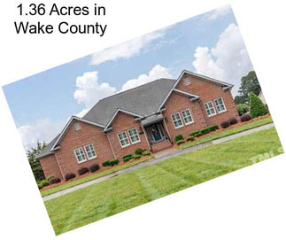 1.36 Acres in Wake County