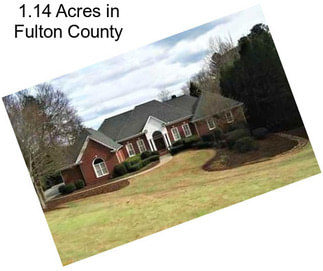 1.14 Acres in Fulton County