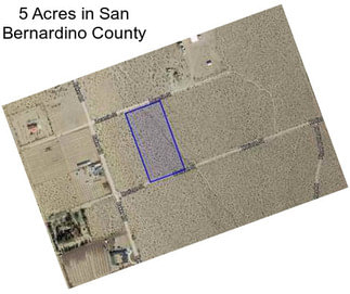 5 Acres in San Bernardino County