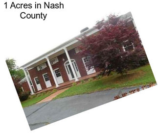 1 Acres in Nash County