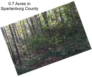 0.7 Acres in Spartanburg County