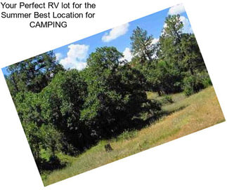 Your Perfect RV lot for the Summer Best Location for CAMPING