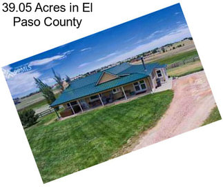 39.05 Acres in El Paso County