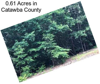 0.61 Acres in Catawba County